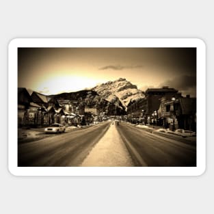 Banff Avenue Alberta Canadian Rockies Canada Sticker